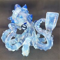Wholesale Glass Water Bong Octopus Shape With mm Female Joint Hookahs Heady Rigs Dab