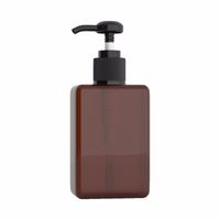 Wholesale Empty Plastic Pump Bottles Dispenser ml PETG BPA Free flat square Durable Refillable containers with screw switch lid for shampoo shower gel sanitizer