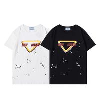 Wholesale 2021 Fashion mens t shirt summer Short sleeve top European American D printing T shirt men women couples high quality Casual clothes large size S XXL3