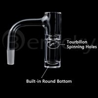 Wholesale Auto Highbrid Full Weld Beveled Edge Smoking Quartz Banger With Tourbillon Spinning Air Holes mm mm mm Seamless Bangers Nails For Glass Bongs Dab Rigs
