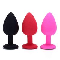 Wholesale NXY Sex Anal toys CM y Plug Unisex Backyard G spot Stimulating Silicone Butt Booty Beads Lover Gift Crystal Jewelry Toys