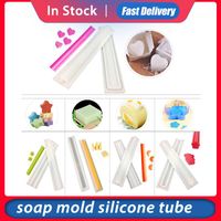 Wholesale Craft Tools DIY Handmade Soap Mold Silicone Tube Shape Crystal Epoxy Cake Biscuit Baking Round Love Plum Five pointed