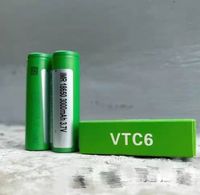 Wholesale INR18650 rechargeable battery mah v li ion R Q VTC6 flat top For vape mod Lithium Batteries