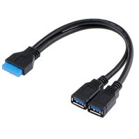 Wholesale Desktop Computer usb pin male to usbs a female cable Adapter Connector For Asus P7P55 USB3 Gigabyte Msi Onda Motherboard