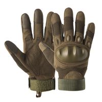 Wholesale Five Fingers Gloves Full Finger Tactical Army Military Paintball Shooting PU Leather Touch Screen Rubber Protective Gear Women Men