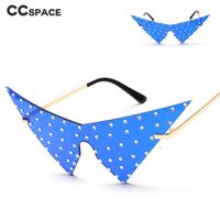 Wholesale 49964 Candy Color Frameless One Piece Sunglasses Men and Women Fashion Sunshade Uv400 Retro Glasses Prom Funny Down a