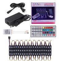 Wholesale 5050 RGB Led Module Light DC V A Black PCB Back sing modules power Key in colour box selling IP66 For luminous fonts outdoor lighting crestech