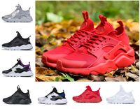 Wholesale Top Quality Huarache Ultra men Casual shoes Classical triple black white red grey green Oreo mens womens trainers fashion outdoor sports sneakers