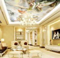 Wholesale Mural Ceiling European Style Angel Zenith Mural mural d wallpaper d wall papers for tv backdrop V2