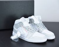 Wholesale High quilty Authentic Mid s Jumpman Basketball Shoes fog ash white camouflage Top grade calf leather WMNS Men Women Trainers Outdoor leisure Sports Sneakers