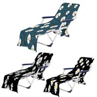 Wholesale Summer Deck Chair Cover Adults Sun Lounger Bed Printed Holiday Garden Swimming Pool Lounge Chairs Covers