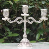 Wholesale Candle Holders Metal Arms Hollow Design Candlestick Tabletop Stand Wedding Decoration Candelabra Home Candelabrum RRD10838