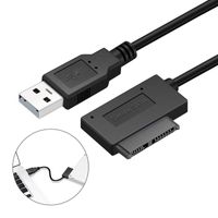 sata dvd adapter 2022 - Computer Cables & Connectors 7+6 13Pin Slim SATA To USB CD DVD Rom Optical Drive Cable Adapter Converter GDeals