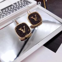 Wholesale 2022 NEW price flower stud jewelry K rose gold silver plated heart shell lovers HOOP earrings for women men birthday gift lady
