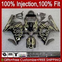 Wholesale Injection Mold Body For SUZUKI GSXR CC CC CC No GSXR GSXR600 GSXR750 K4 GSXR GSX R750 OEM Fairing Kit yellow flames