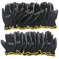 Wholesale Pairs PU Nitrile Safety Coating Work Gloves Palm Coated Mechanic Working Have Certificated Five Fingers