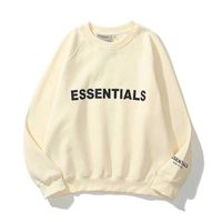 Wholesale Feel Double Thread Essentials Hot Stamping Three Dimensional Letter Men s and Women s Garden Collar Sweater Fog Couple s Plush Jacket