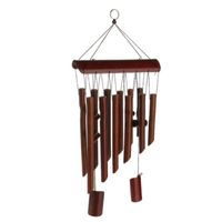 Wholesale MagiDeal Rustic Bamboo Tube Coconut Husk Pendant Church Bell Yard Garden Outdoor Home Living Wind Chime Handmade Windchime Decorative Obje