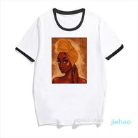 Wholesale Arrival Vintage Black Girl Men Tops Art And Women Painting Print Melanin Aesthetic Clothes Femme High Quality