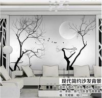 Wholesale Custom photo wallpaper d murals wallpapers Beautiful Modern high definition branches simple background wall papers home decoration