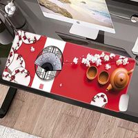 Wholesale Table Cloth Large Mouse Pad Long Gaming Mat Chinese Traditional Style Greeting Wish Flower Bird Mountain Horse