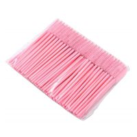 Wholesale Eyelash Curler Micro Pink Disposable Makeup Brush With Cosmetic Mascara Wand Tool