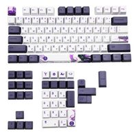 Wholesale 112 Keys Purple Datang Keycap PBT Sublimation Keycaps OEM Profile Mechanical Keyboard Keycap Chinese Style GK61 GK64 Y0808