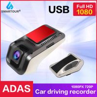 Wholesale car dvr Car DVR P degree ADAS Android HD night vision driving recorder safety reminder dashboard car camera