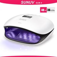 Wholesale SUNUV SUN4 SUN4s W UV LED Lamps Nail Dryer Lamp with LCD Display Smart UV Potherapy Nail Art Manicure Tool Ladies Gift