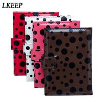 Wholesale Card Holders Dots Buckled Passport Cover PU Leather Id Colourful Printing Portable Travel Holder