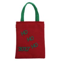 Wholesale Christmas Decorations DIY Hand made Creative Handbags Children s Educational Santa Claus Crafts Linen Cloth Colour Appearance