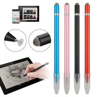 Wholesale 2 In1 Stylus Drawing Pen for Samsung Tablet PC Capactive Screen Caneta Touched Pens For Smartphone Laptop Pencil