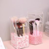 Wholesale Storage Boxes Bins Make Up Box Organizer Acrylic Clear Pearl Multi style Dust proof With Cover Cosmetic Tool Holder Makeup Brush