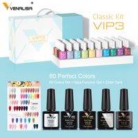 Wholesale 2021 Newest VIP Gel Nail Polish Set Summer Colors Soak Off UV LED Base Top Color Card Gift Free Ship K