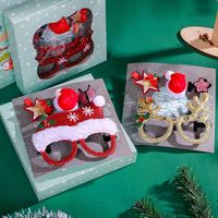 Wholesale Christmas Hat Children s Adult Girl Headdress Headband Hairpin Dressing Glasses Mini Decorative Gift Box CEZW927