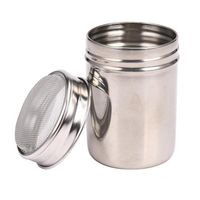 Wholesale Storage Bottles Jars Functional Stainless Steel Chocolate Shaker Icing Sugar Salt Cocoa Flour Coffee Sifter