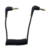 Wholesale 3 mm TRS to TRRS Microphone Adapter Cable mm TRS to TRRS Microphone to Smartphone Cable Spring Coiled Red Color for RODE SC7 BOYA By VIDEOMIC GO Video Micro type Mics