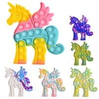 Wholesale Fidget Toys Halloween Christmas Rainbow Tie Dye Cute Flying Horse Stress Relief School Gift Fidgets Toy
