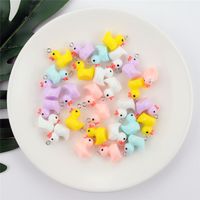 Wholesale 10Pcs pack Cartoon Yellow Duck Charms Resin Pendants For Women Child Diy Earrings Necklace Jewelry Accessories