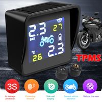Wholesale LANGDA Smart Solar Charge Motorcycle TPMS Tire Pressure Monitoring Alarm System with External Built in Sensors