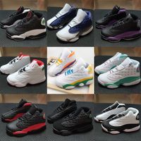 Wholesale Basketball Shoes Jumpman s Little Chilredn Baby Playground True Red Toddlers bred Flint Small Kids Newborn Infant s big boy Girl Aurora Green Sneaker Size