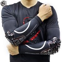 Wholesale Ride Sun Protection Ice Sleeve Anti collision Strike Elbow Arm Air Tight High Elasticity Silicone Anti Slip Reflective Motorcycle Armor