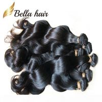 Wholesale Bella Hair Brazilian Hair Extensions Dyeable Natural Peruvian Malaysia Indian Virgin Hair Bundles Body Wave Human Hair Weave julienchina