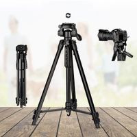 Wholesale Mounts Professional Camera Tripod For Canon Sony Nikon Dslr Adjustable Aluminum Stand With Pan Head For Video Vlog Studio Support NE067