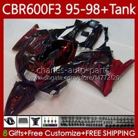Wholesale Body Tank For HONDA CBR600 CBR F3 FS CC F3 Bodywork No CBR600F3 CBR600FS CC FS CBR600 F3 Fairings Kit Red flames
