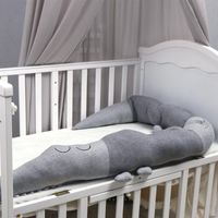 Wholesale Pillow cm Born Baby Bed Children Crocodile Pillows Bumper Kids Crib Fence Cotton Cushion Room Bedding Decoration