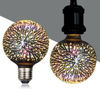 Wholesale 3D Decoration LED Light Bulb with E26 Base Fireworks Ball Filament Bulbs for Home Bar Party G95 crestech