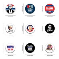 Wholesale NEW inch mm Donald Trump I Will be Back Pinback Buttons Badge Pin Button Medal Bag Clothing Decoration America President Election Supplie G860YWR