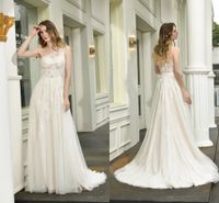 Wholesale Sexy Wedding Dresses One Shoulder Lace Bridal Gowns With Train A Line