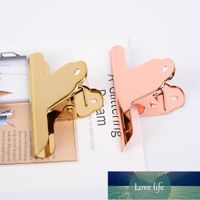Wholesale Electroplated Stainless Steel Clips Bulldog Duckbill Clips Office Clamps Ticket Storage Metal Sealed Port Folder